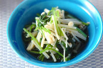 エノキとミツバのお浸し
