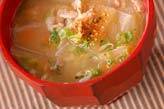 大根と豚肉のみそ汁