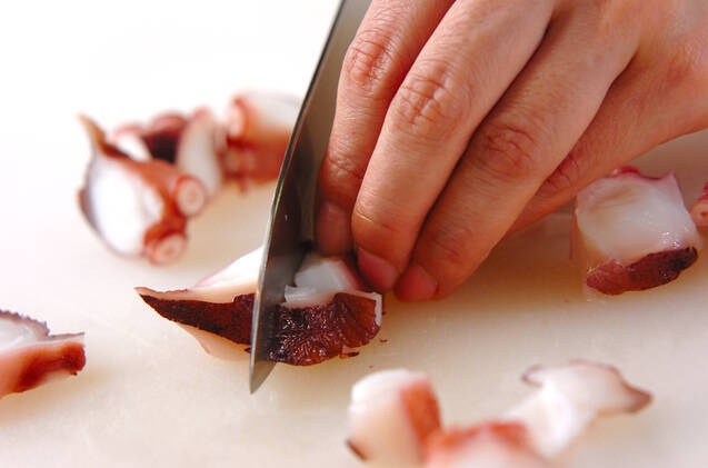 タコの炊き込みご飯の作り方の手順2