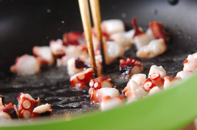 タコの炊き込みご飯の作り方の手順7