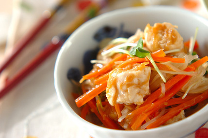 春雨のナメタケ和え