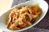 糸コンニャクのナメタケ炒め