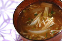 エノキのみそ汁