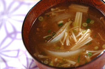 エノキのみそ汁