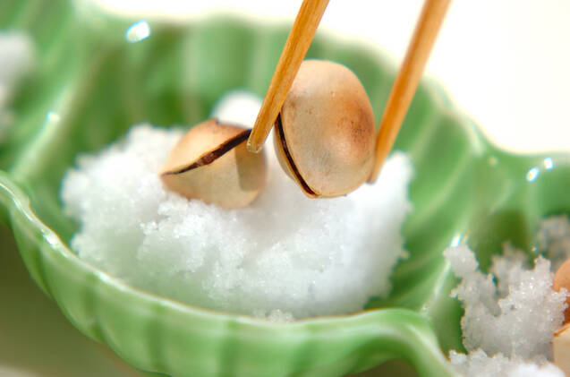 塩炒りギンナンの作り方の手順3