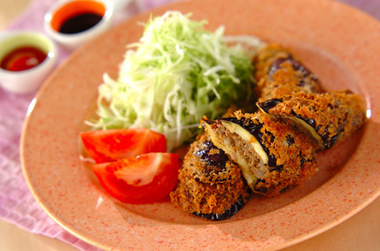 ナスのはさみフライ