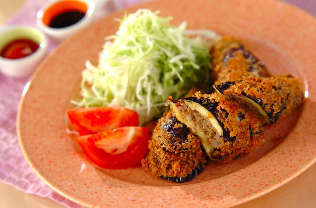 ナスのはさみフライ