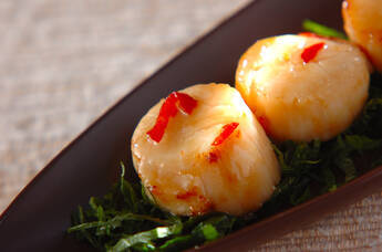 ホタテの酒蒸焼