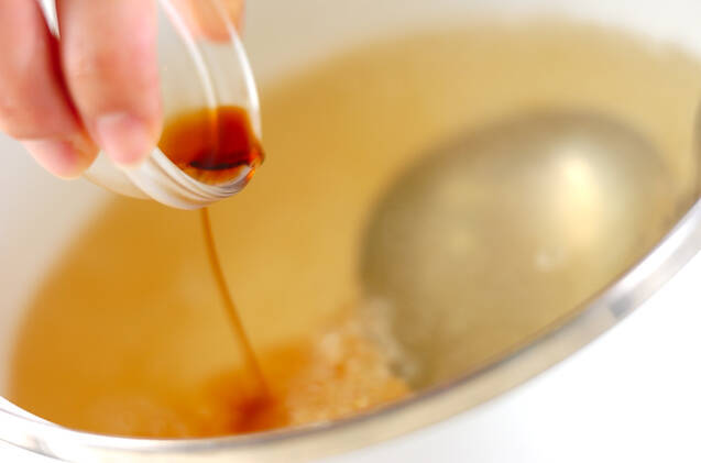 五色あられしんじょうの吸い物の作り方の手順6