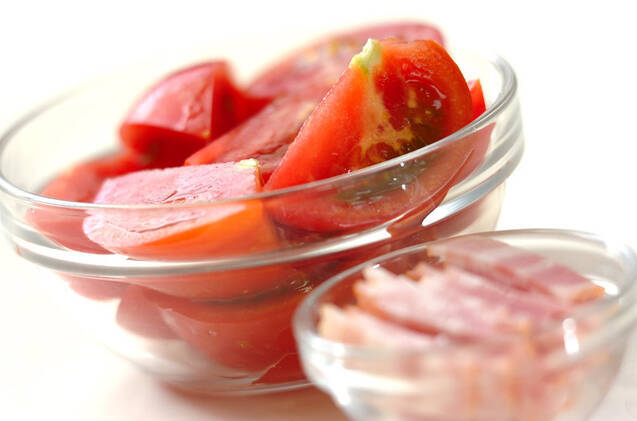 トマトと卵のスープの作り方の手順1