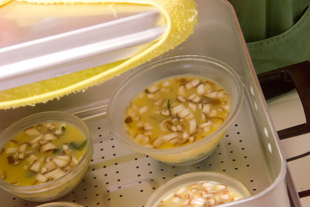 ワカメ入茶わん蒸しの作り方の手順6