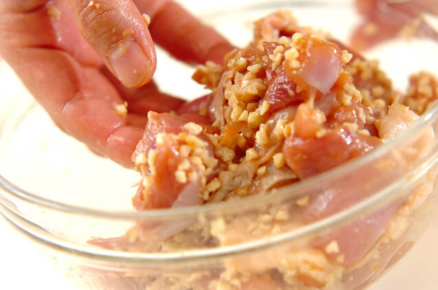 鶏肉のアーモンド揚げの作り方の手順4