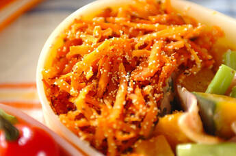 ニンジンのタラコ炒め