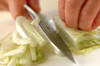 白菜とカニ身のユズ酢和えの作り方の手順1