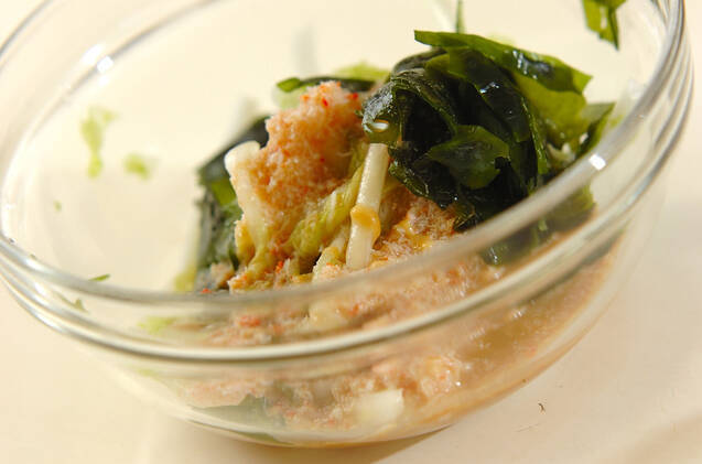 白菜とカニ身のユズ酢和えの作り方の手順6