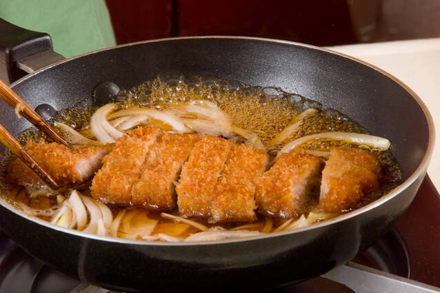 トンカツ卵とじの作り方の手順7