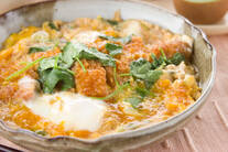 トンカツ卵とじ