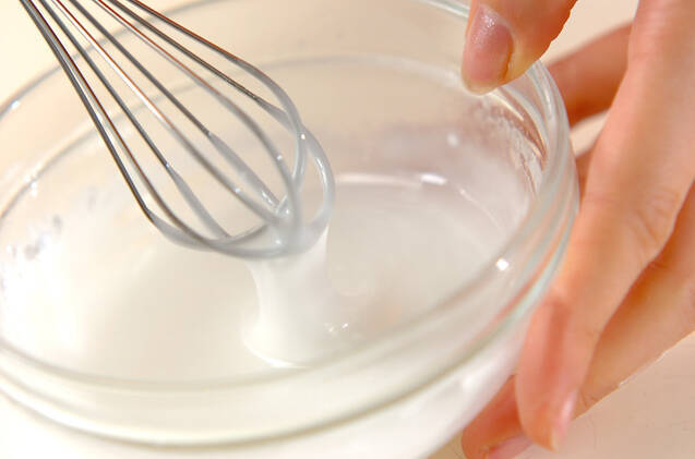 ミニドーナツケーキの作り方の手順1