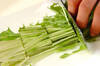 水菜とスプラウトの梅ポンサラダの作り方の手順2