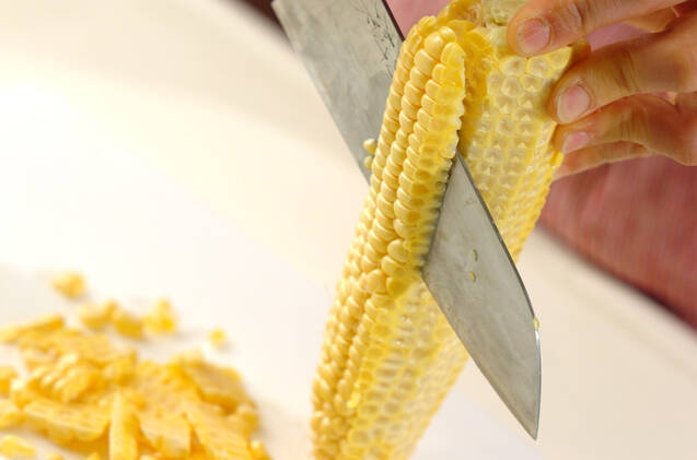 トウモロコシのすり流しの作り方の手順1