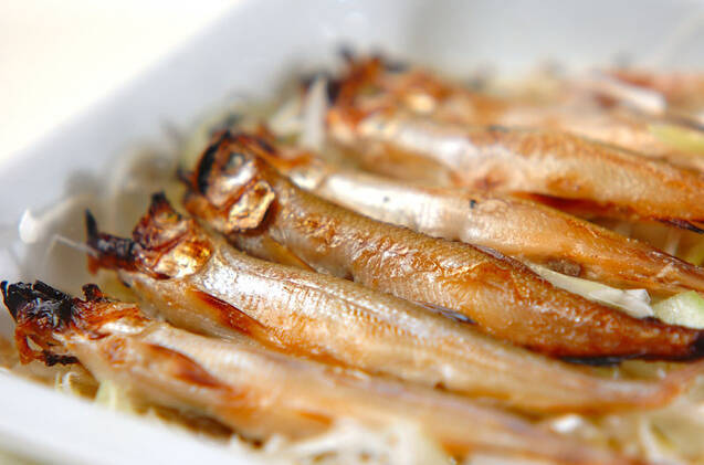 焼きシシャモの甘酢漬けの作り方の手順4