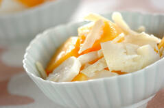 柿とカブのサラダ