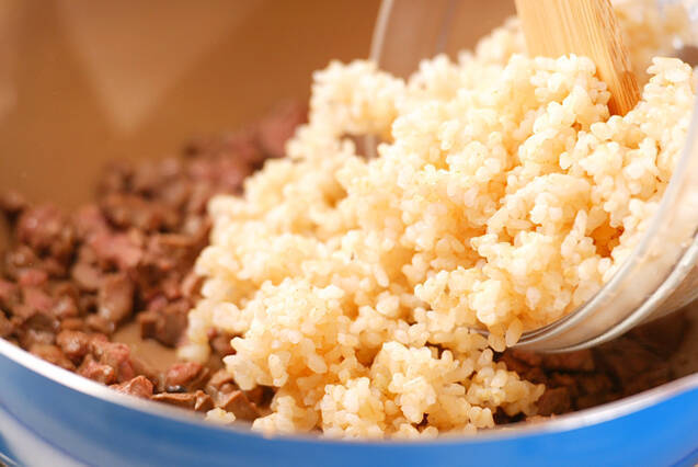 玄米チャーハン・トマトのっけの作り方の手順3