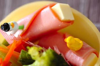 ハムのチーズ巻き