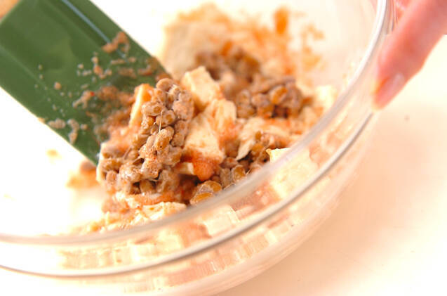 京のおばんざい 京風納豆サラダの作り方の手順1