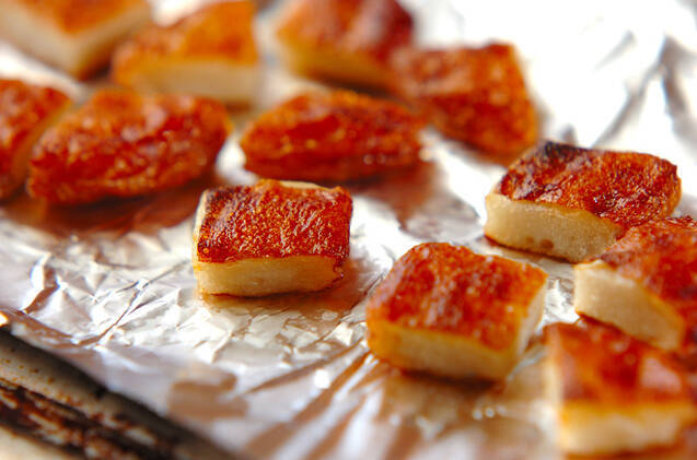 焼きさつま揚げのショウガじょうゆ和えの作り方の手順1