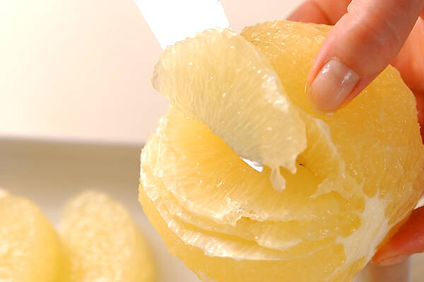 グレープフルーツのシロップ漬けの作り方の手順1