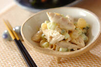 ささ身とらっきょうのマヨ和え