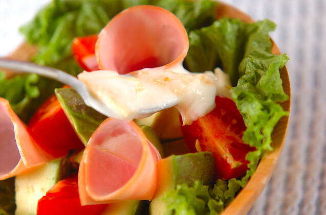 フルーツとハムのサラダの作り方の手順3