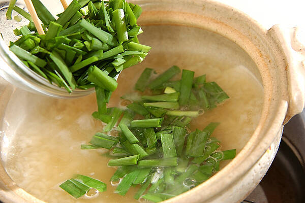 ニラ雑炊の作り方の手順5