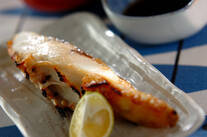 鯛のグリル塩焼き