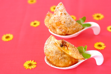 バナナのデザート餃子