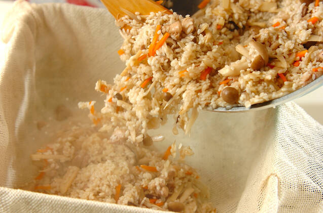 もちもち鶏おこわの作り方の手順6