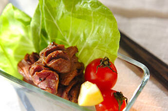 砂肝のガーリック炒め