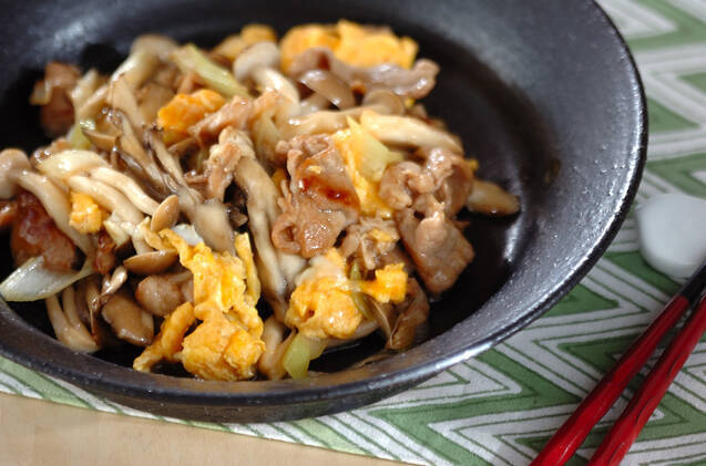 豚肉の卵炒め