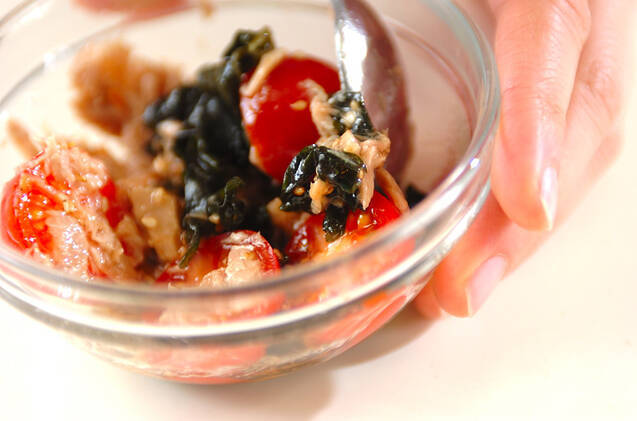 ワカメとツナのサラダの作り方の手順2