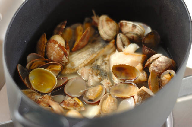 たっぷり魚介のスープの作り方の手順7