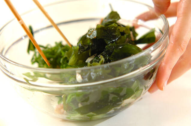 アジとキュウリの酢の物の作り方の手順6