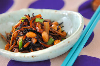 大豆と芽ヒジキの煮物