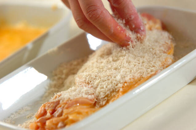 チキンのソースカツ丼の作り方の手順4