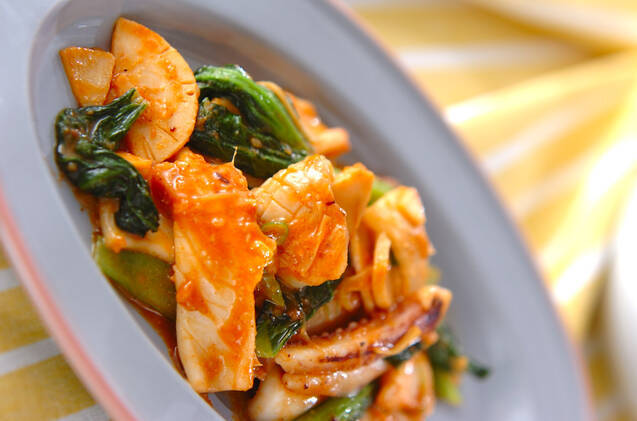 イカの中華炒め