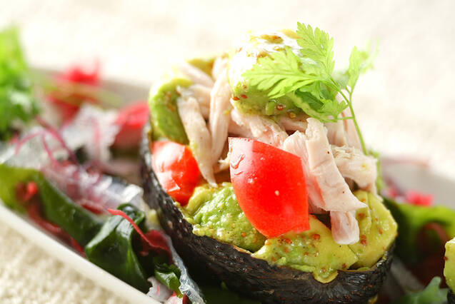 トマトと鶏肉のサラダ