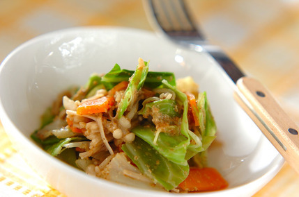 キャベツのゴマ和え