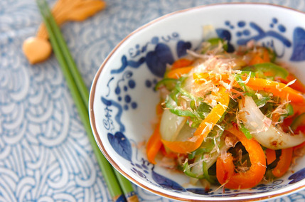 ピーマンのゆで浸し