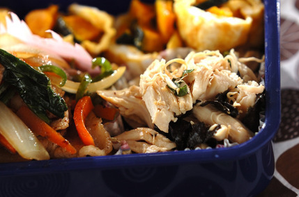 ささ身海苔シソ和え