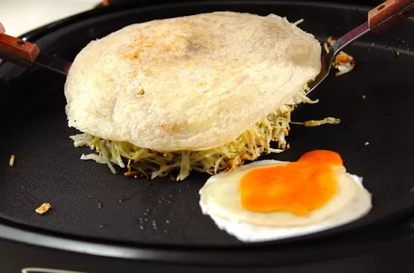 広島焼き風お好み焼きの作り方7
